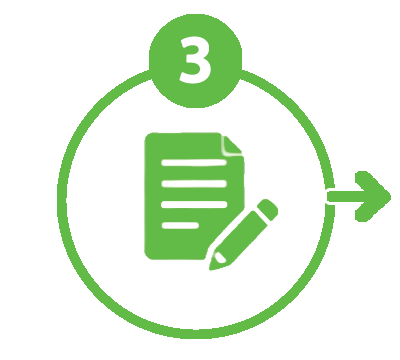 step 3 paper with pencil
